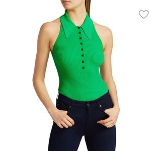 A.L.C. Asher sleeveless Knit Polo Top